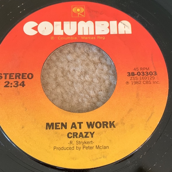 Vintage Men at Work  7” Vinyl Record, 1982 - Picture 6 of 8